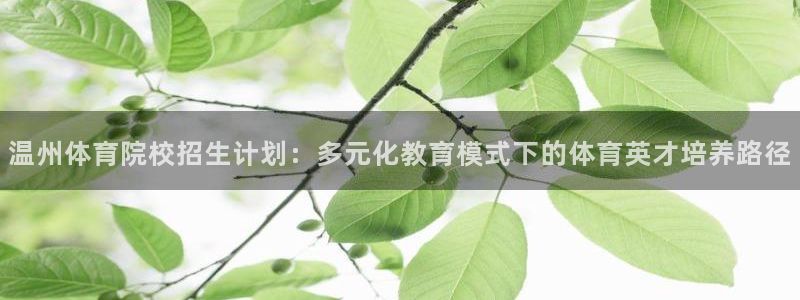 MK体育官网下载是干嘛的公司：温州体育院校招生计划：