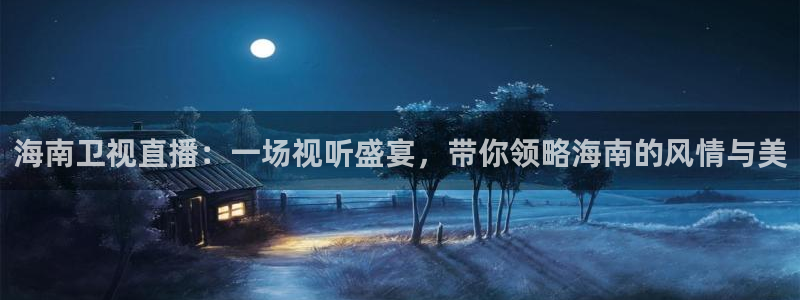 火凤直播体育：海南卫视直播：一场视听盛宴，带你领略海南的风情与美